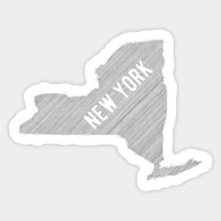 New York State pencil Sticker